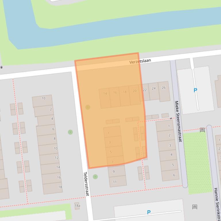 Kaart van postcodegebied 2806MN.