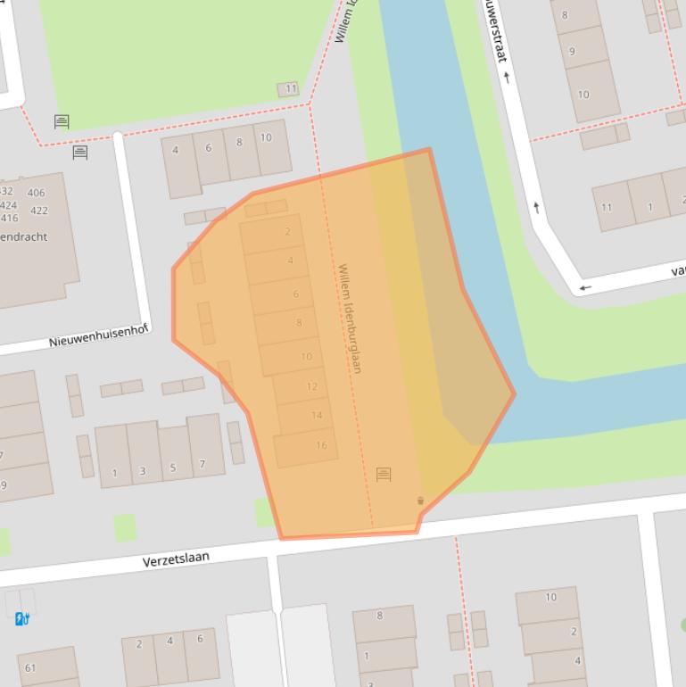 Kaart van postcodegebied 2806MW.