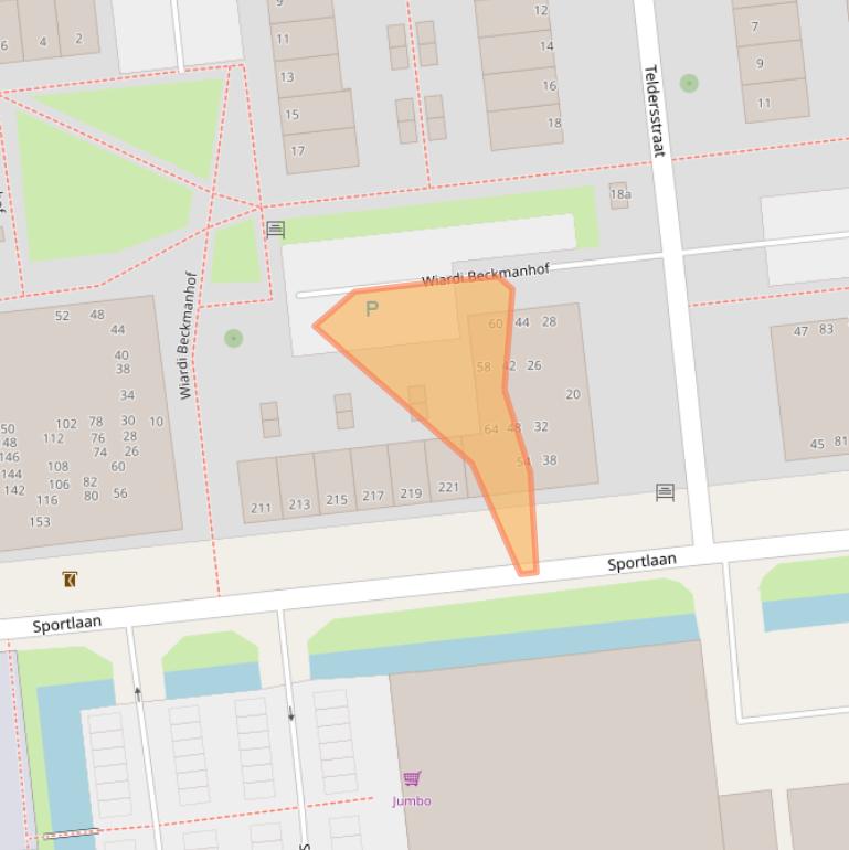 Kaart van postcodegebied 2806MX.