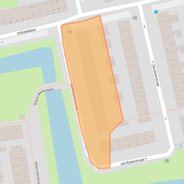 Kaart van postcodegebied 2806NA.