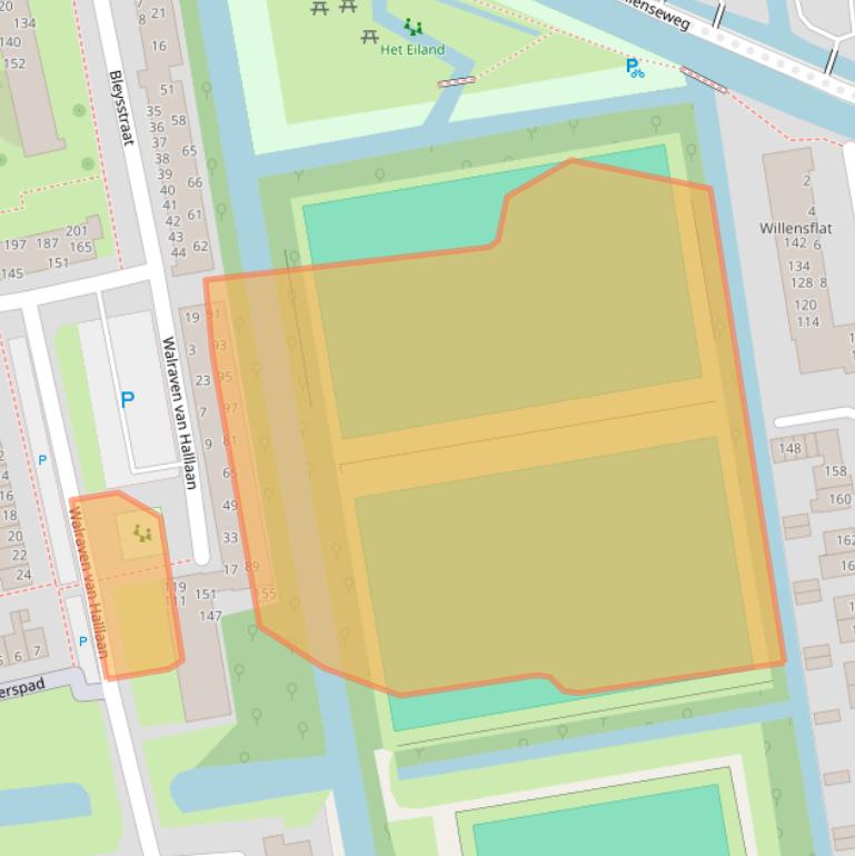 Kaart van postcodegebied 2806NG.