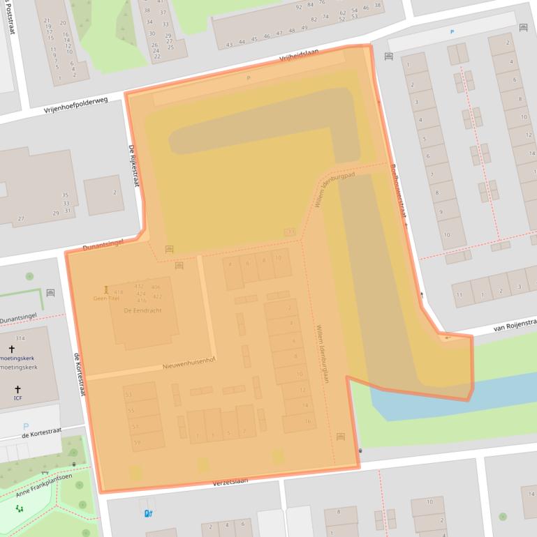 Kaart van postcodegebied 2806NK.
