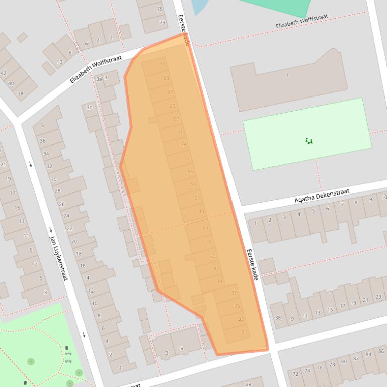 Kaart van postcodegebied 2806PL.