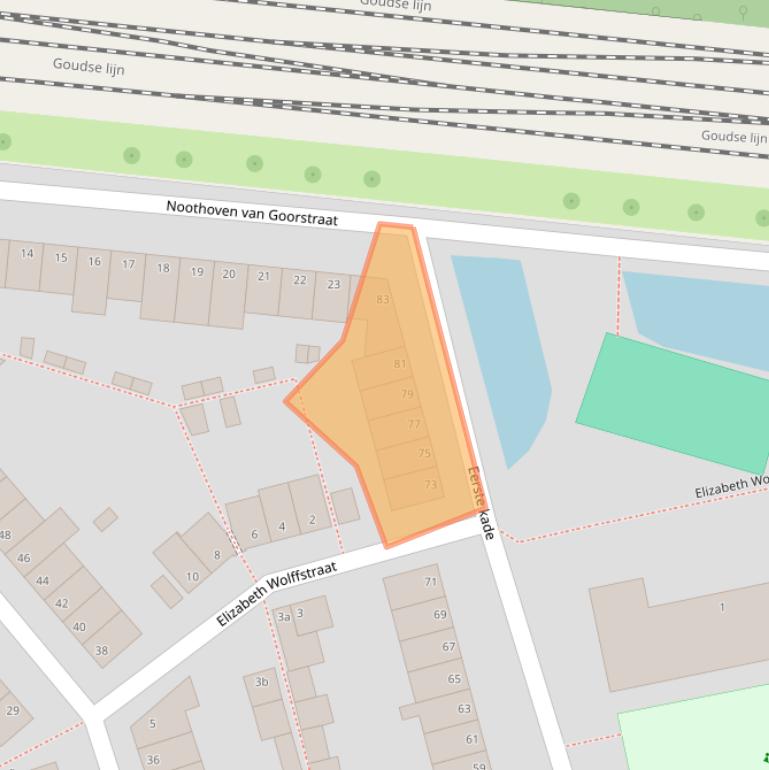 Kaart van postcodegebied 2806PM.