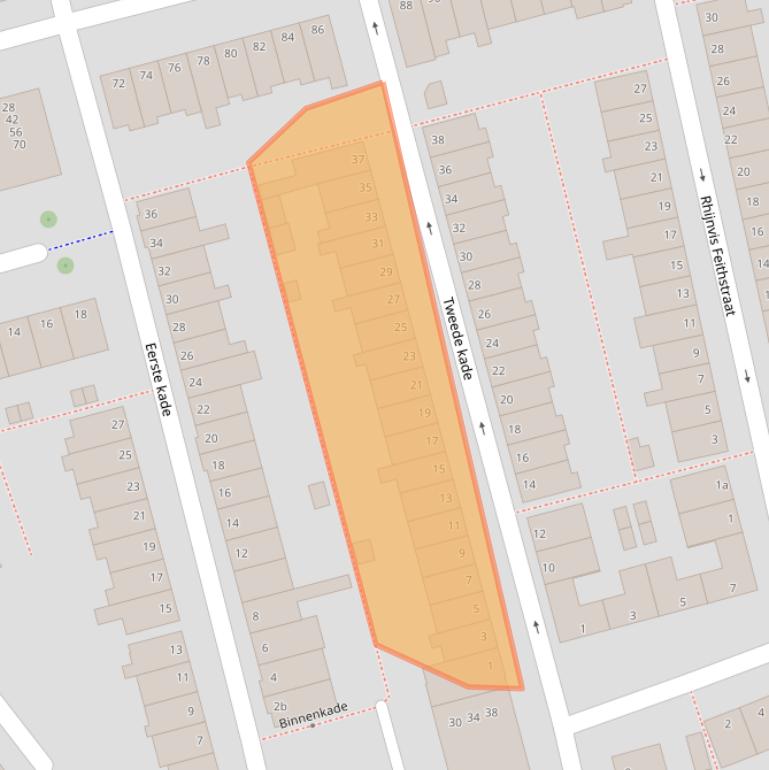 Kaart van postcodegebied 2806PR.