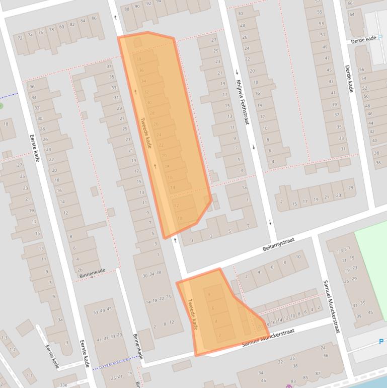 Kaart van postcodegebied 2806PS.