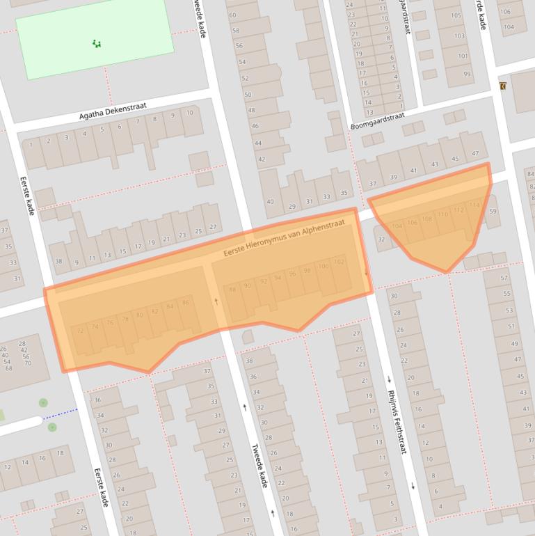 Kaart van postcodegebied 2806PV.