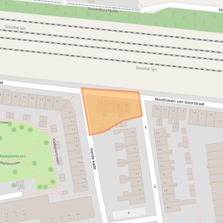 Kaart van postcodegebied 2806RD.