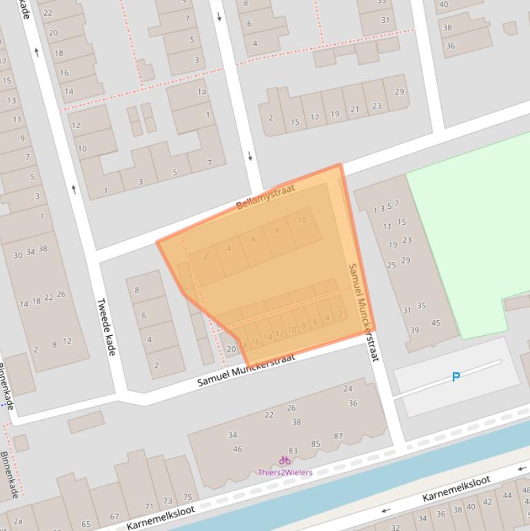 Kaart van postcodegebied 2806RK.