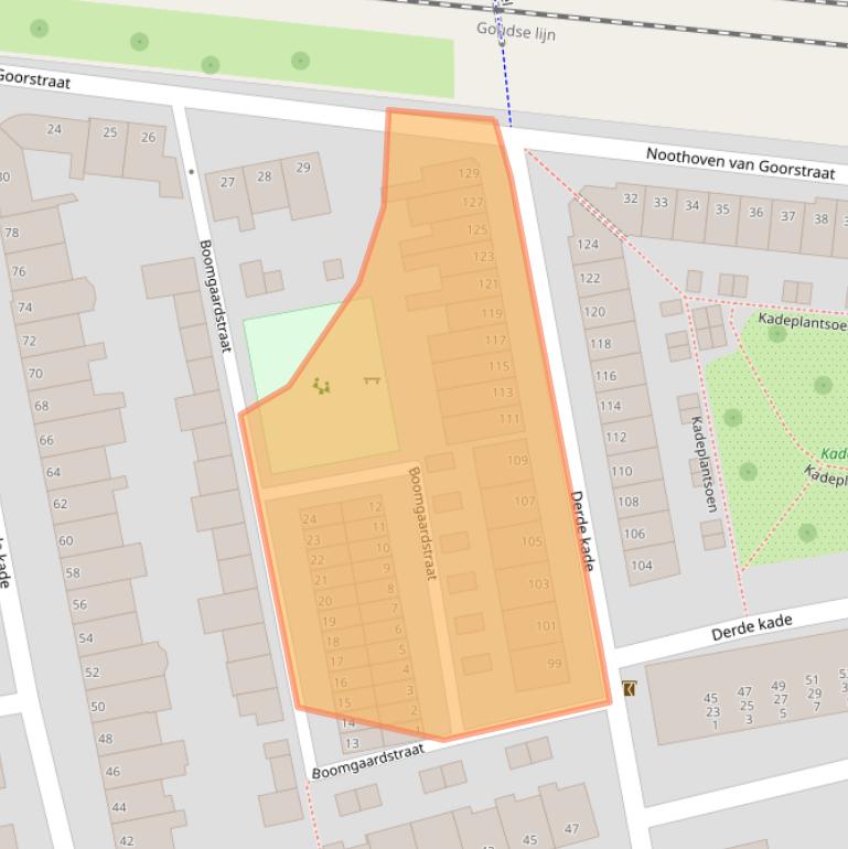 Kaart van postcodegebied 2806RN.