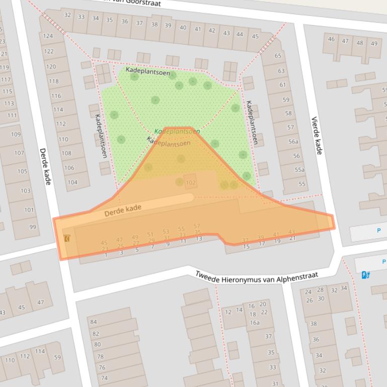 Kaart van postcodegebied 2806RT.