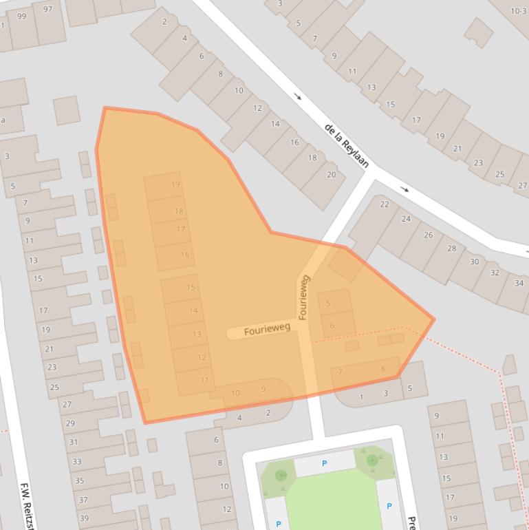 Kaart van postcodegebied 2806VA.