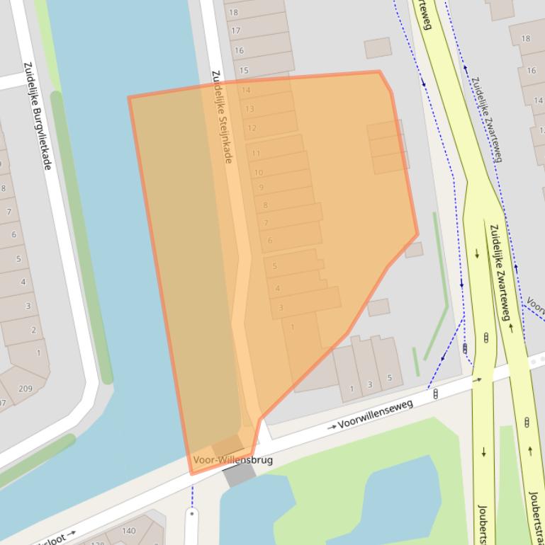 Kaart van postcodegebied 2806ZA.