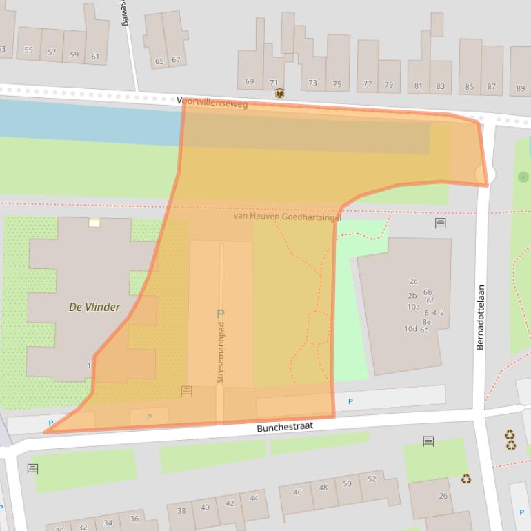 Kaart van postcodegebied 2806ZT.