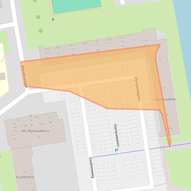 Kaart van postcodegebied 2807BD.