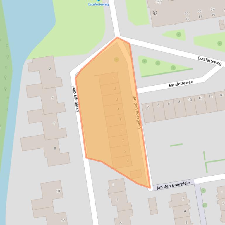 Kaart van postcodegebied 2807BV.