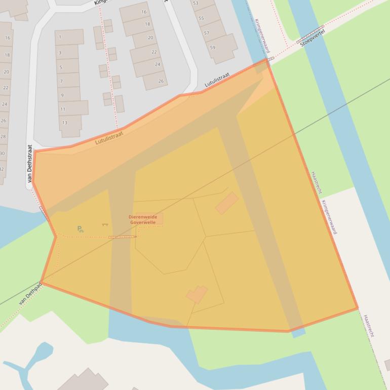 Kaart van postcodegebied 2807CG.