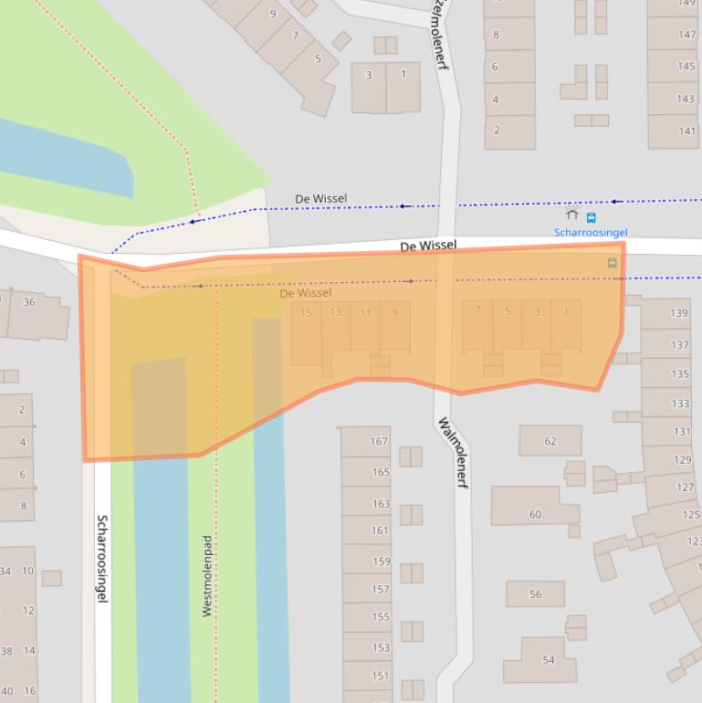 Kaart van postcodegebied 2807EG.