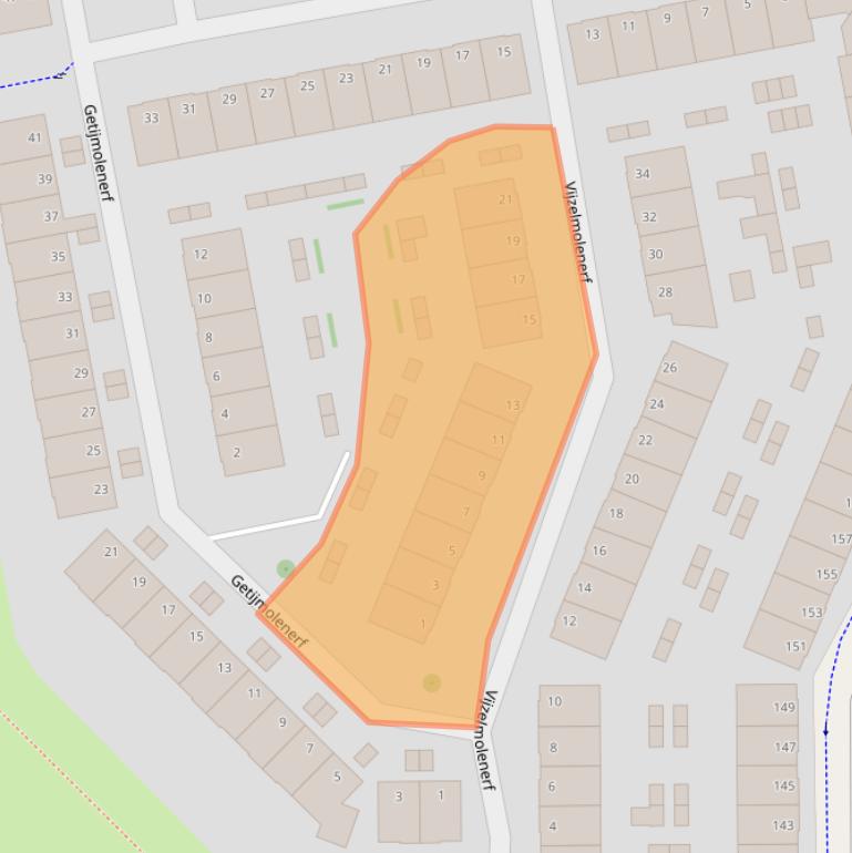 Kaart van postcodegebied 2807GB.