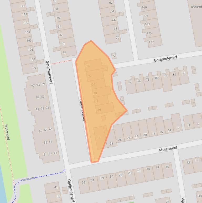 Kaart van postcodegebied 2807GH.