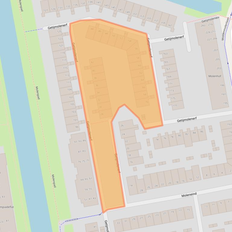 Kaart van postcodegebied 2807GL.