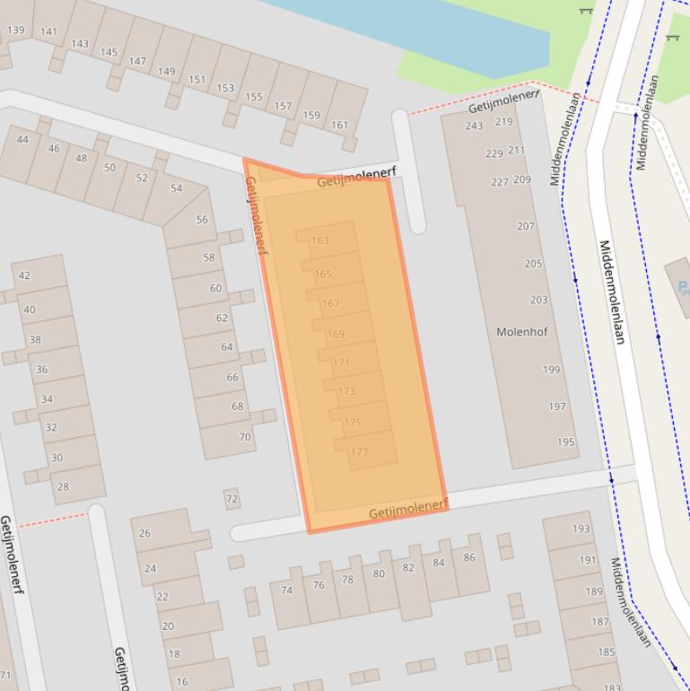 Kaart van postcodegebied 2807GN.