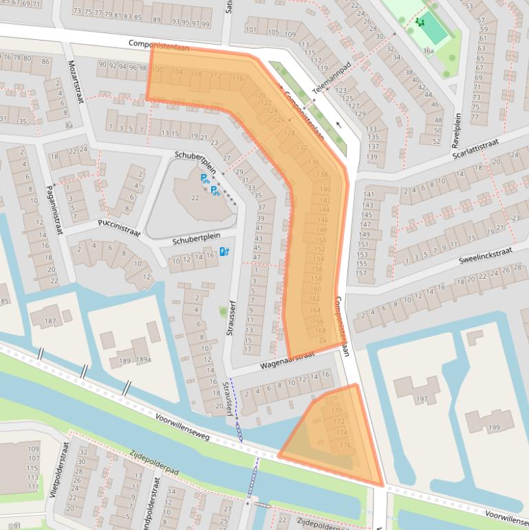 Kaart van postcodegebied 2807HE.