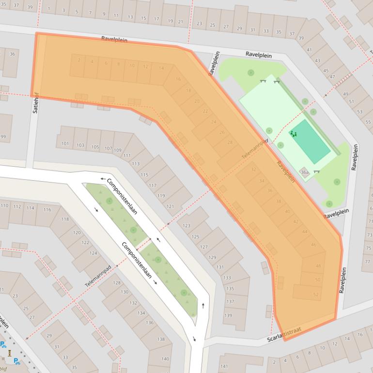 Kaart van postcodegebied 2807HH.