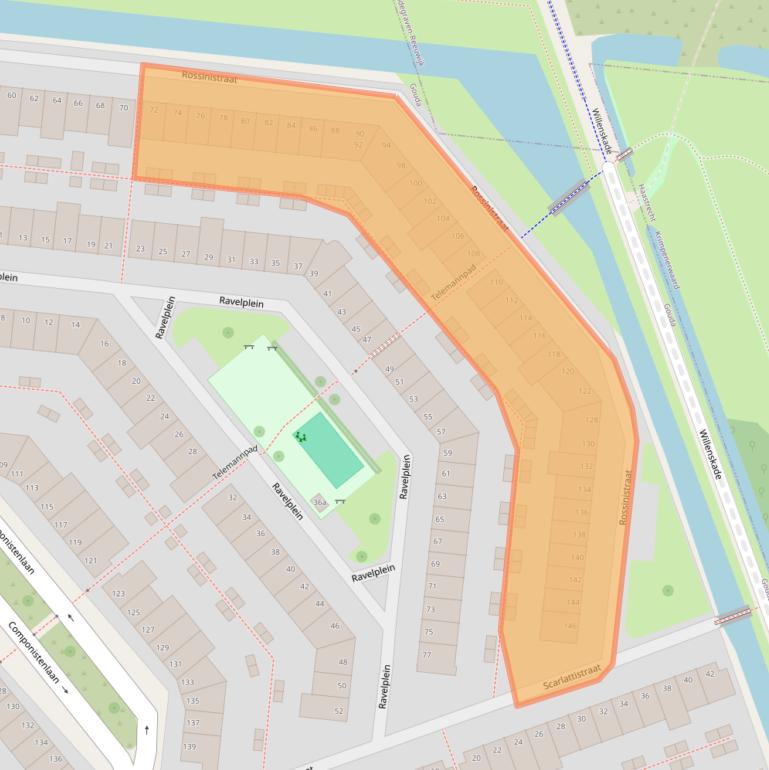 Kaart van postcodegebied 2807HL.