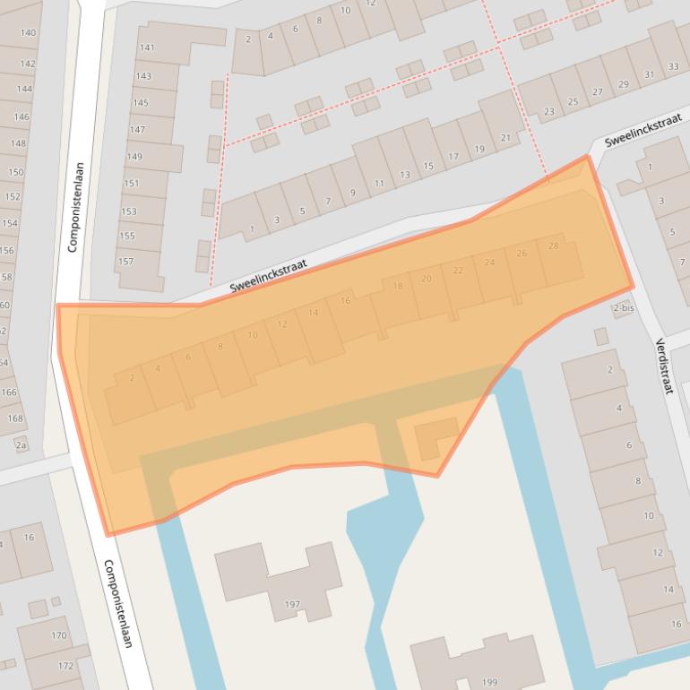 Kaart van postcodegebied 2807HP.