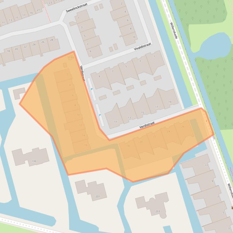 Kaart van postcodegebied 2807HS.