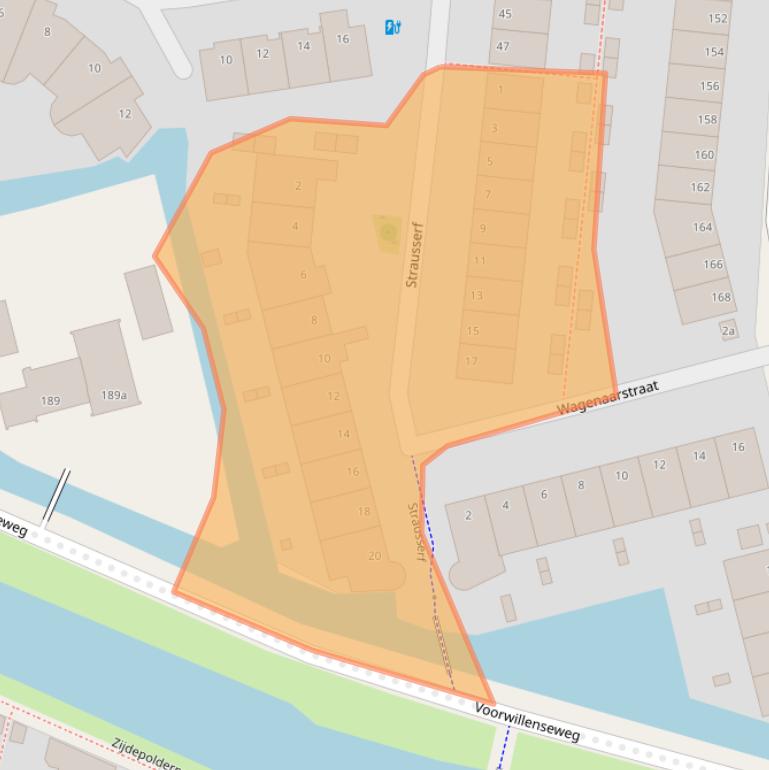 Kaart van postcodegebied 2807HW.