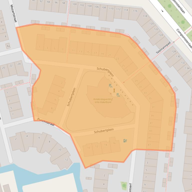 Kaart van postcodegebied 2807HX.