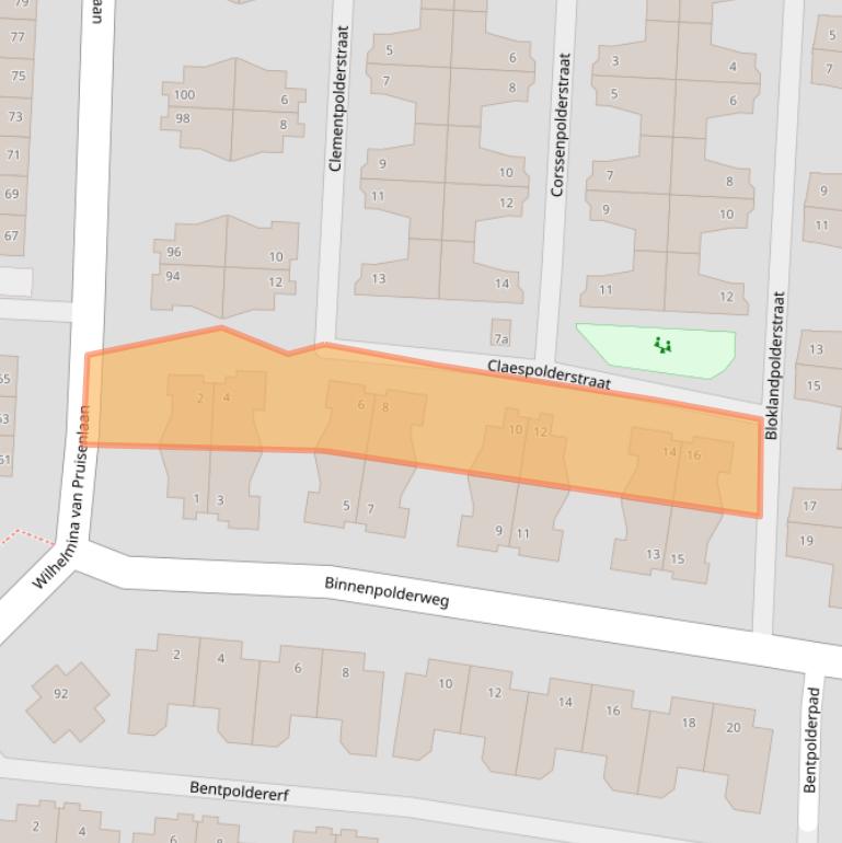 Kaart van postcodegebied 2807LD.