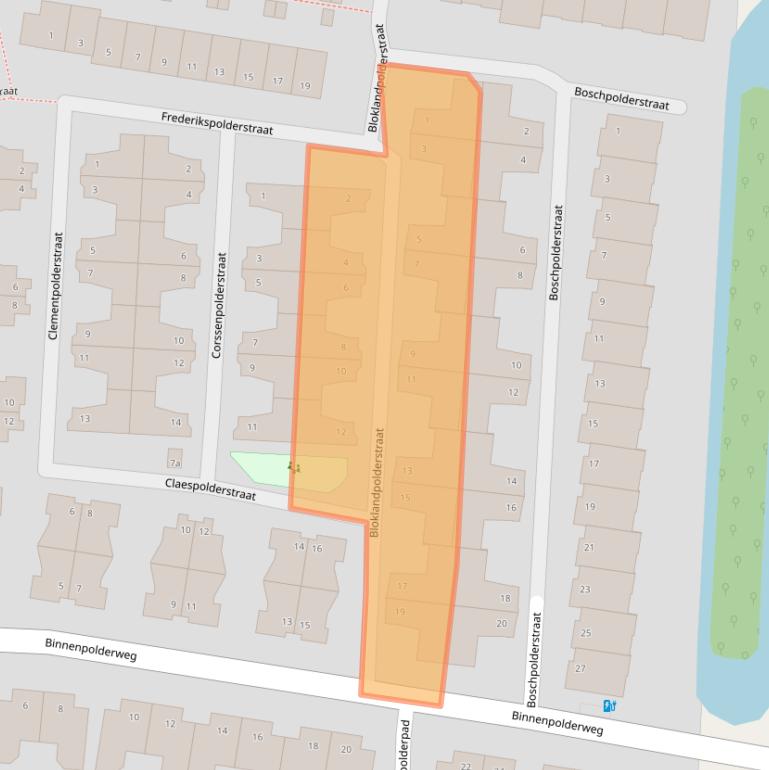 Kaart van postcodegebied 2807LH.