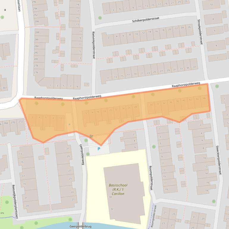 Kaart van postcodegebied 2807ML.