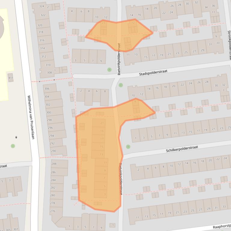Kaart van postcodegebied 2807MP.