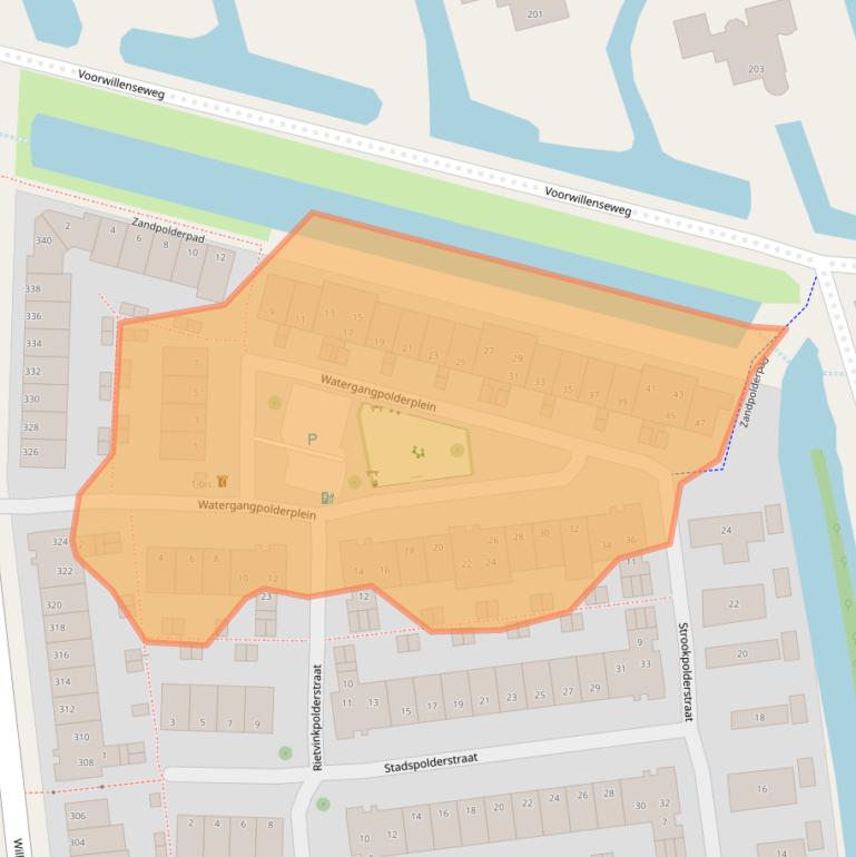 Kaart van postcodegebied 2807MV.