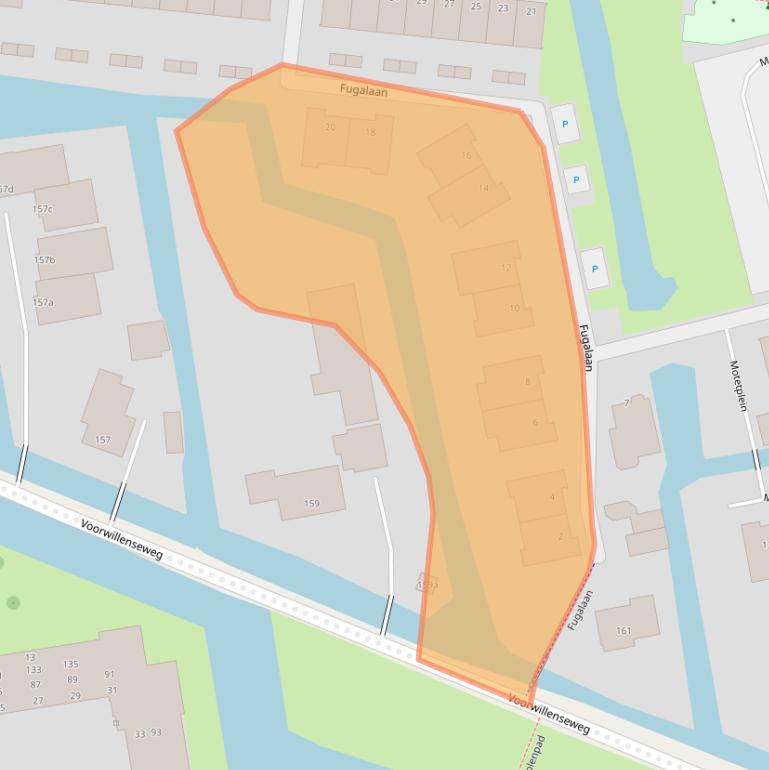 Kaart van postcodegebied 2807PH.