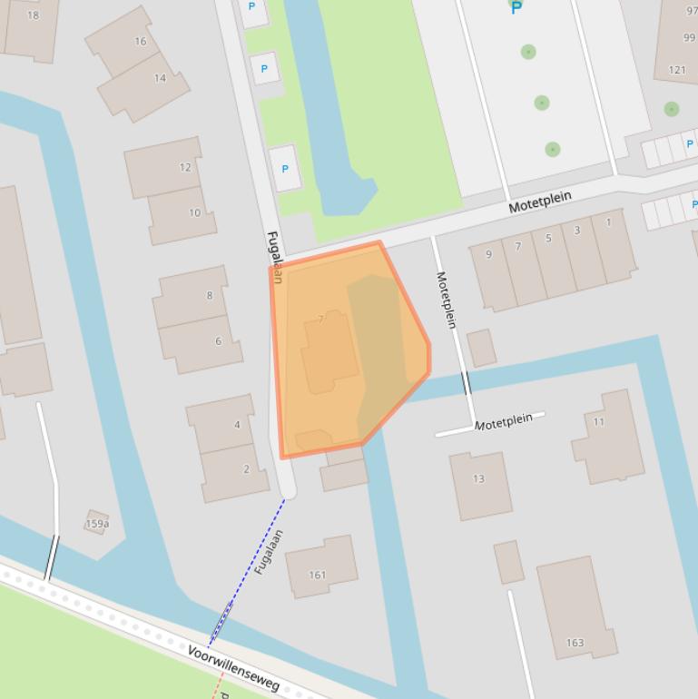 Kaart van postcodegebied 2807PJ.