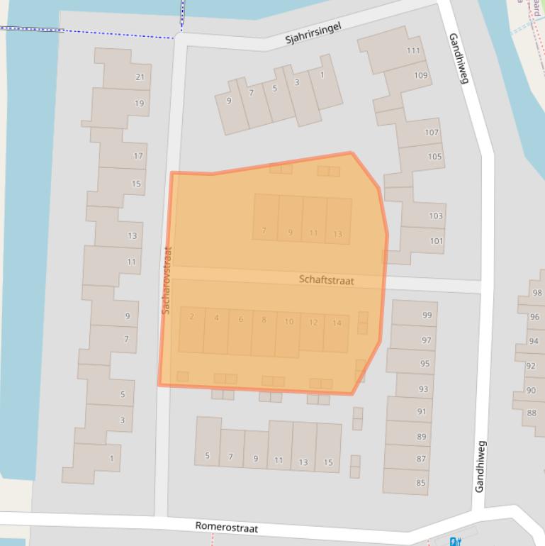 Kaart van postcodegebied 2807RM.