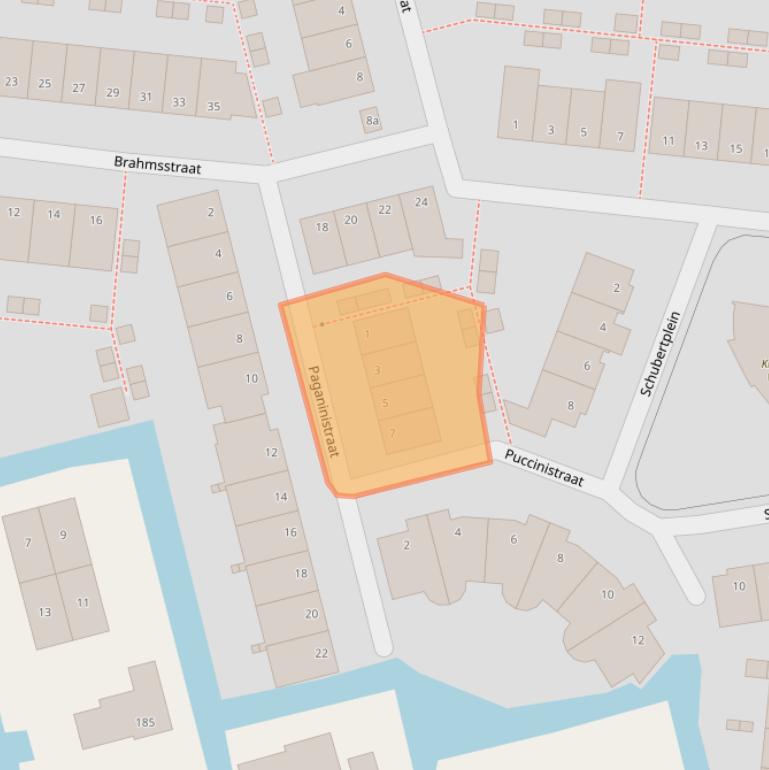 Kaart van postcodegebied 2807SH.