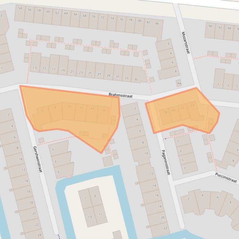 Kaart van postcodegebied 2807SN.