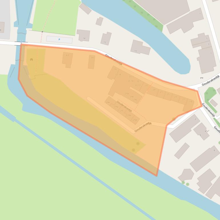 Kaart van postcodegebied 2808NB.