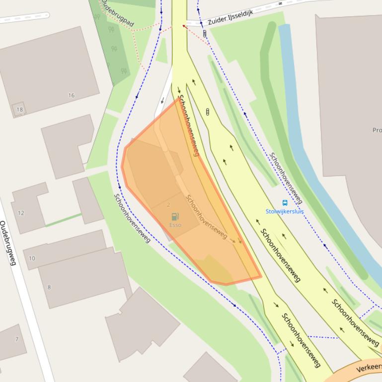 Kaart van postcodegebied 2808NR.