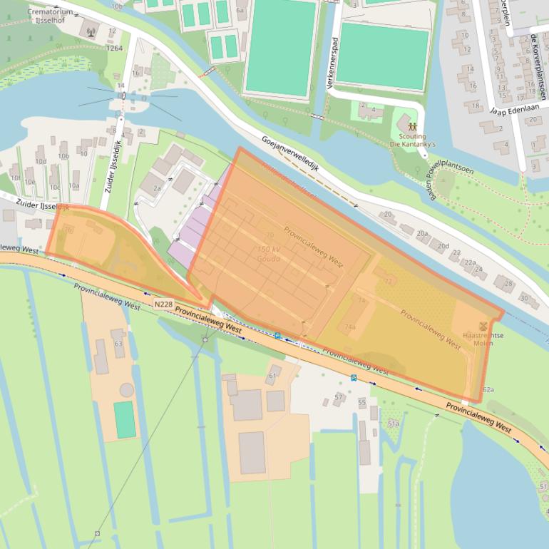 Kaart van postcodegebied 2808PC.