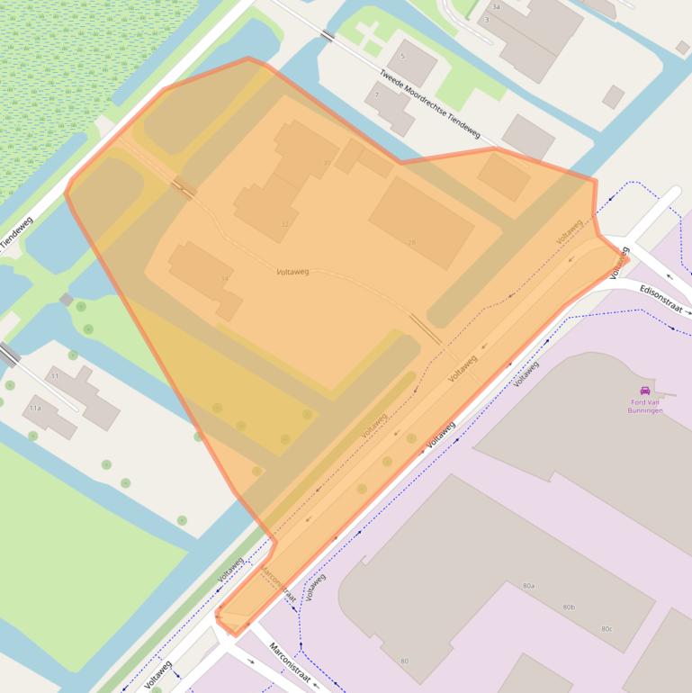 Kaart van postcodegebied 2809JP.