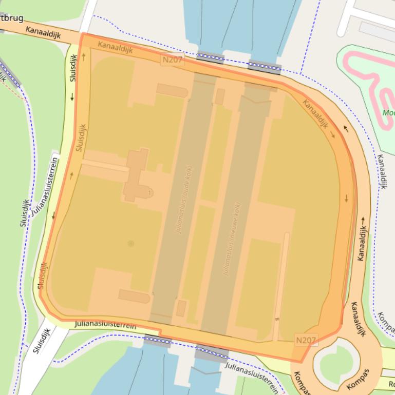 Kaart van postcodegebied 2809NB.