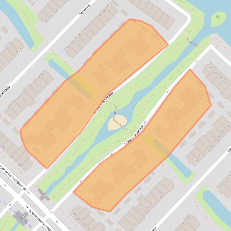 Kaart van postcodegebied 2809RM.