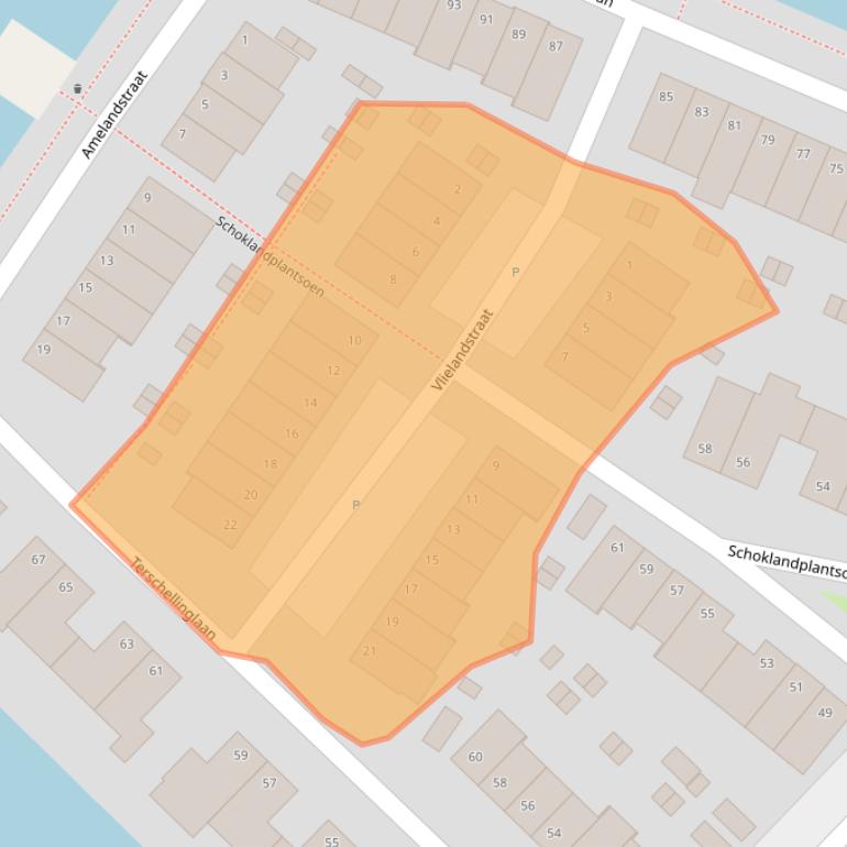 Kaart van postcodegebied 2809SG.